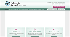 Desktop Screenshot of columbiasurgical.com