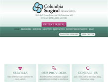 Tablet Screenshot of columbiasurgical.com